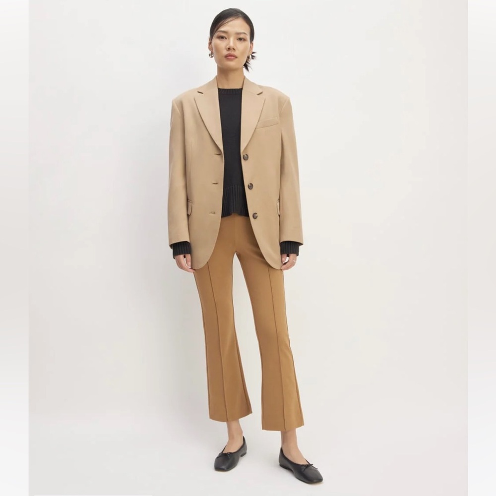 Everlane Dream Trouser Kick Flare Women's Pants Toasted Coconut, new without tag